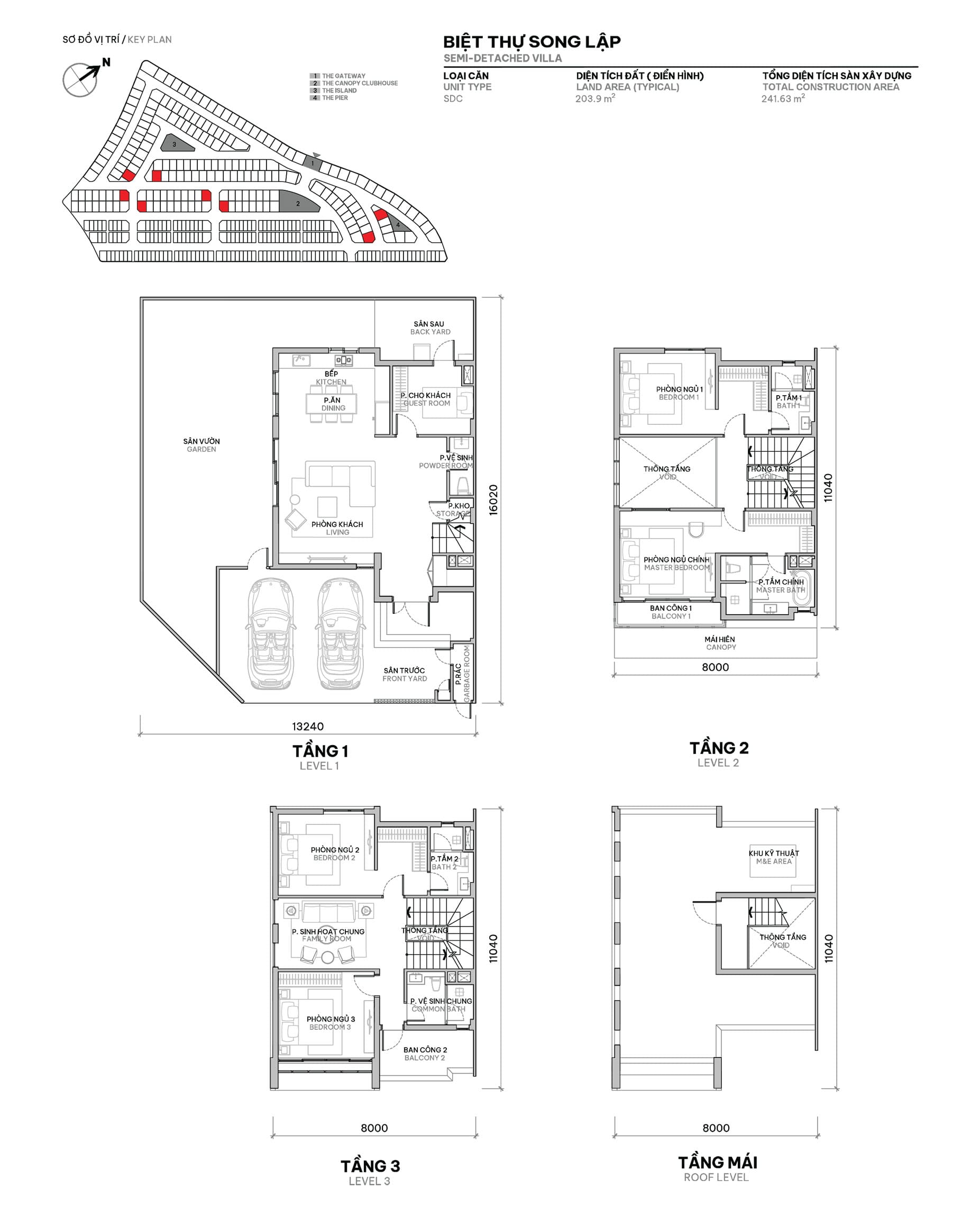 thiết kế biệt thự song lập orchard sycamore